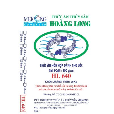 Thức ăn hổn hợp dành cho cá Lóc giai đoạn từ >500g/con