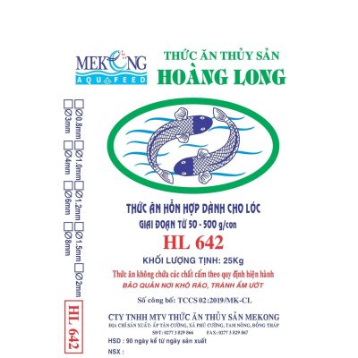 Thức ăn hổn hợp dành cho cá Lóc giai đoạn từ 50-500g/con