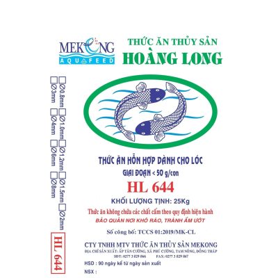 Thức ăn hổn hợp dành cho cá Lóc giai đoạn từ < 50g/con