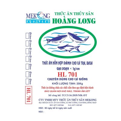 Thức ăn hổn hợp dành cho cá Tra,  Basa giai đoạn < 1g/Con