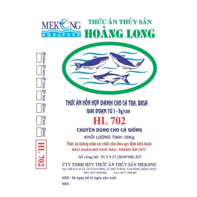 Thức ăn hổn hợp dành cho cá Tra,  Basa giai đoạn từ 1-5g/Con