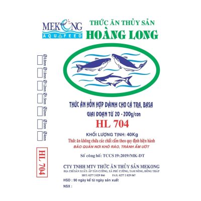 Thức ăn hổn hợp dành cho cá Tra, Basa giai đoạn từ 20-200g/Con